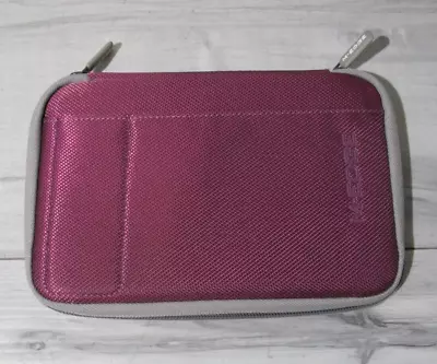 M-Edge Small Tablet Zipper Case 5.5  X 8  Microfiber Lining Purple W/ Gray Trim • $19.99