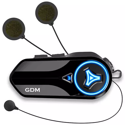 GDM HyperSonic Motorcycle Helmet Intercom Bluetooth Headset • $89.95