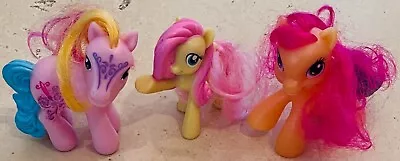 2008 McDonalds Happy Meal Hasbro My Little Pony 25th Anniversary LOT Of 3 Toys • $3.99