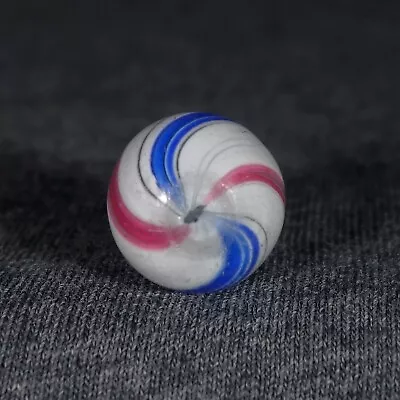 Mint 43/64  Antique German Handmade  Peppermint  Swirl Marble • $41