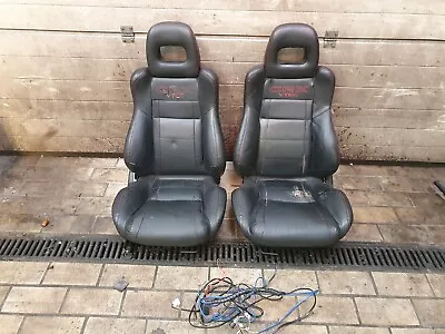 $1499 • Buy @RARE@ Red Stitching Front Seats Seat Honda CRX JDM EDM EE8 EF8 ED9 SI US 88-91 