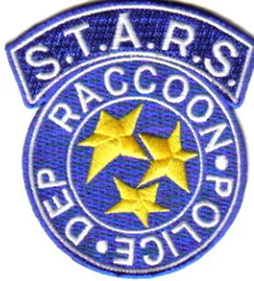 Resident Evil S.T.A.R.S. Raccoon Police Blue Logo Embroidered Patch NEW UNUSED • $7.99