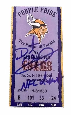 Minnesota Vikings Daunte Culpepper Autographed Debut Ticket • $499.99