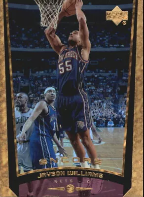 1998-99 Upper Deck Encore F/X Nets Basketball Card #54 Jayson Williams • $6