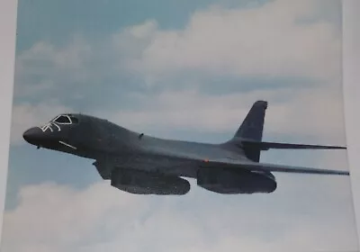 U.S. AIR FORCE B-1B BOMBER ROCKWELL INTERNATIONAL 2-SIDED POSTER 8-1/2  X 11  • $17.99