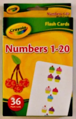 Numbers Flash Cards Crayola Learning 1-20 - 36 Cards Educational Flash Cards  • $7