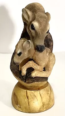 Mill Creek Studios SMALL FRY Mother Baby Deer Fawn Signed Wood Sculpture #62100 • $22.90