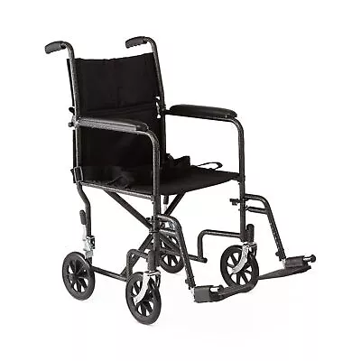 Transport Chairs: Basic Steel Transport Chair With Permanent Full-Length Arms... • $102.06