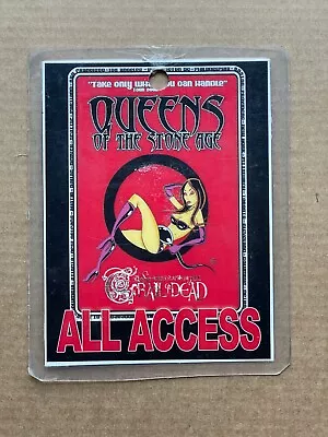 Queens Of The Stone Age All Access Laminate Pass Songs For The Deaf Tour 2002 • $99.99