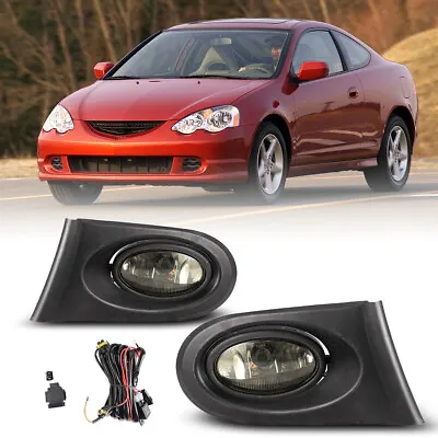 2pc For 2002-2004 Acura RSX Fog Lights Clear Lens Bumper Lamps Wiring Switch Kit • $40.99