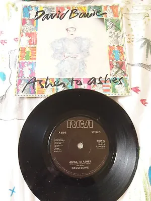 7inch Single Record David Bowie Ashes To Ashes Excellent Condition • £7.99