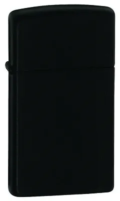 Genuine Windproof Zippo Lighter Slim Matte Black (91618) Gift Box | Brand New • $47.66