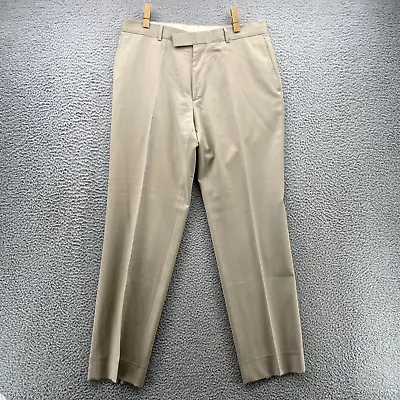 Hugo Boss Dress Pants Adult 34 X 31 Gray WOOL James Brown Classic Slacks Men's * • $19.27