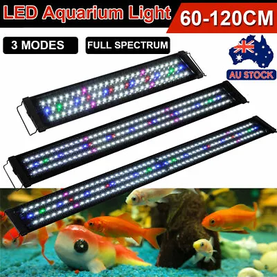 $82.59 • Buy 60 90 120cm Full Spectrum Aquarium LED Light Lighting Aqua Plant Fish Tank Lamp