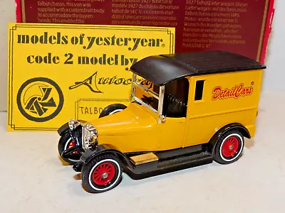 Matchbox Yesteryear Talbot Van Detail Cars Y5 Code 3 • £9.95