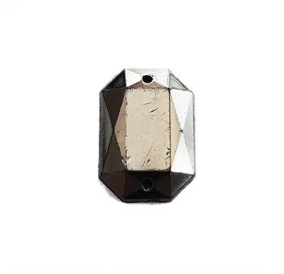 £2.19 • Buy Rectangular Octagon Flat Back Sew On Craft Jewel Gems Beads Aged Vintage Small