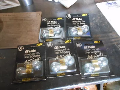 NOS Vintage USA GE Automobile Motorcycle 12V Lamps Light Bulbs 2057 QTY10 • $8.99