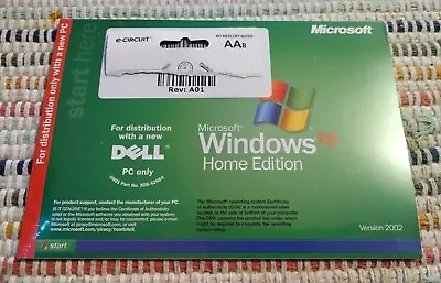 WINDOWS XP Home Edition Version 2002 Microsoft SEALED -DELL ONLY** NEW • $14.99