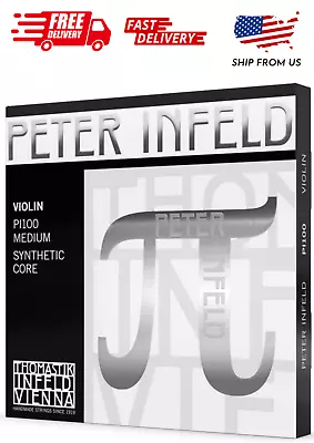 Thomastik Peter Infeld 4/4 Violin Strings Set With Platinum E • $124.99
