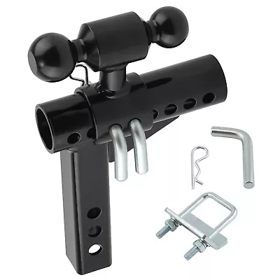 2  Receiver Towing Hitch Adjustable 6  Drop / 6  Rise Dual Ball Trailer 12500lbs • $75.90