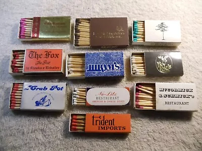 Match Boxes Vintage Seattle Wash Lot Of 10 With Matches • $11.50