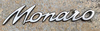 1 X Holden ‘MONARO’ Badge Script Emblem Silver Plastic CV8 VT VX VY VZ GM • $30