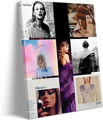 Taylor Swift Poster Music Album Cover Print Framed Canvas Wall Art Room Decor • $19.99