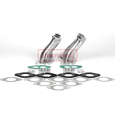 Intake Manifolds For VW Bug Aspirazione Per 2x Weber 44 IDA  IDF Dellorto Drla • $89.99