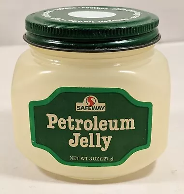 Vtg Safeway Plastic Petroleum Jelly Jar (Empty) Metal Top 1982 Movie Prop • $4.95