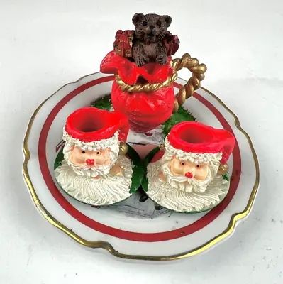 Decorative Miniature Mini Tea Set Santa Claus Holiday Christmas • $14.69