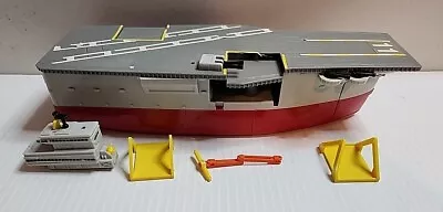 Micro Machines Aircraft Carrier 1988  Galoob Parts Incomplete  • $28.95