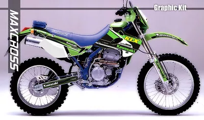 KAWASAKI KLX250 SR/E/R/D-Tracker 1993 - 2004  MAXCROSS GRAPHICS KIT DECAL ATTA1 • $148.57