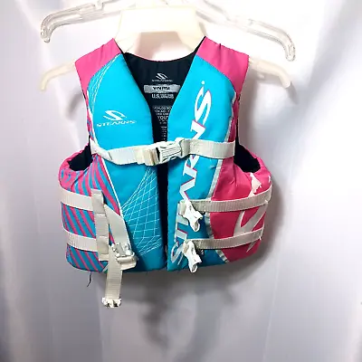 Stearns Youth Floatation Aid Type III PFD Pink And Teal Ski Vest Life Jacket • $20.96