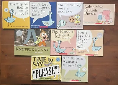 Partial Series Set PIGEON Mo Willems Picture Book Knuffle Bunny Lot 9 • $39.99
