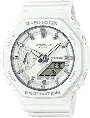 Casio G Shock GMA-S2100-7A Carbon Core Guard Whit Dial Resin Band Watch New • $84.99