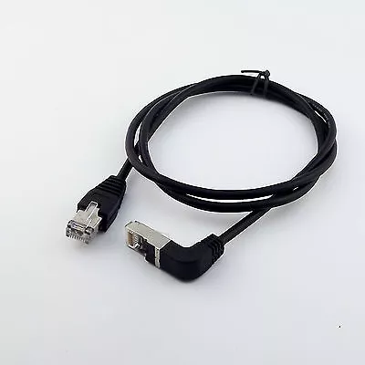 RJ45 Male Down Angled To Male Ethernet LAN Network Extension Adapter Cable 3FT • $3.99