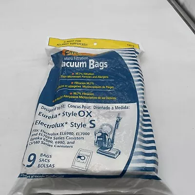 Electrolux Style S & OX Harmony  Envirocare 9 Vacuum Bags # 135-9 • $12.95