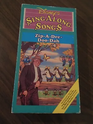$7 • Buy Disney Sing Along Songs Zip A Dee Doo Dah Song Of The South Rare Vhs 480 Music K