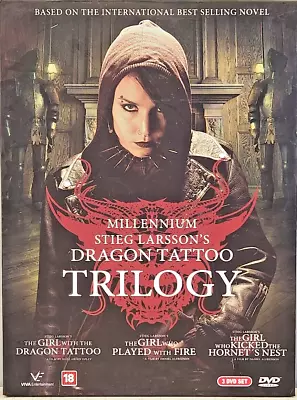 MILLENIUM DRAGON TATTOO TRILOGY - Swedish/English Subs 3 DVDs • $16.11