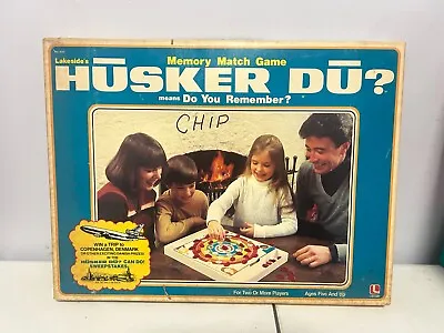 Rare Vintage Hūsker Dū? Memory Match Family Board Game Husker Du? 1981 Lakeside • $57.99