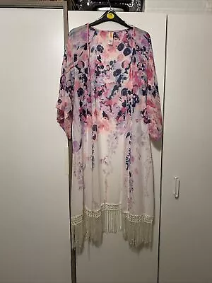 Beach Kimono Cover Up Long • £5