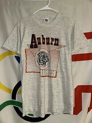 Vintage Russell Athletic Auburn Tigers T Shirt Medium Football 80s 90s Retro • $14.97