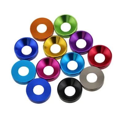 Anodized 6061 Aluminum Alloy  Washers M2-M9 In 3 Styles Paks Of 10 FREE SHIPPING • $6.95