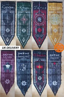 Lord Of The Rings The Hobbit Banner Flag LOTR Rohan Comic Con Film Prop Party UK • £13.95