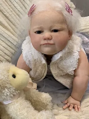 Sweet Reborn Baby GIRL Doll PENELOPE Was Brooklyn Crawling COMPLETED Upper Torso • $475