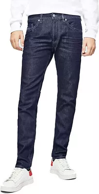 DIESEL Mens Jeans Thommer Solid Dark Blue Size 28W 30L 00SW1P-RR84H • £59.99