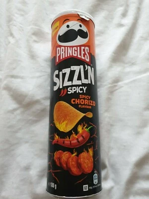 £10.85 • Buy NEW FLAVOUR PRINGLES - 2 X Sizzling Spicy Chorizo 180g Tubes - FREE UK P&P 