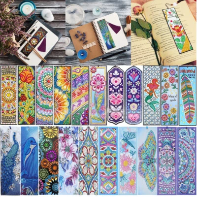 £4.55 • Buy 5D Diamond Painting Bookmark Embroidery Art DIY Tassel Craft Book Mark Kit Gift