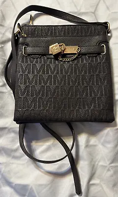 Michael Kors Hamilton Shoulder Bag Brown Leather With Lock • $15.99