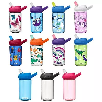 Camelbak Eddy+ Kids Drinking Bottle - 400ml Spill Proof Flip Top Water Bottle • $24.28